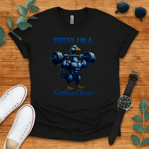 today i'm a serious goose t-shirt