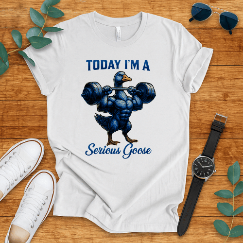 today i'm a serious goose t-shirt
